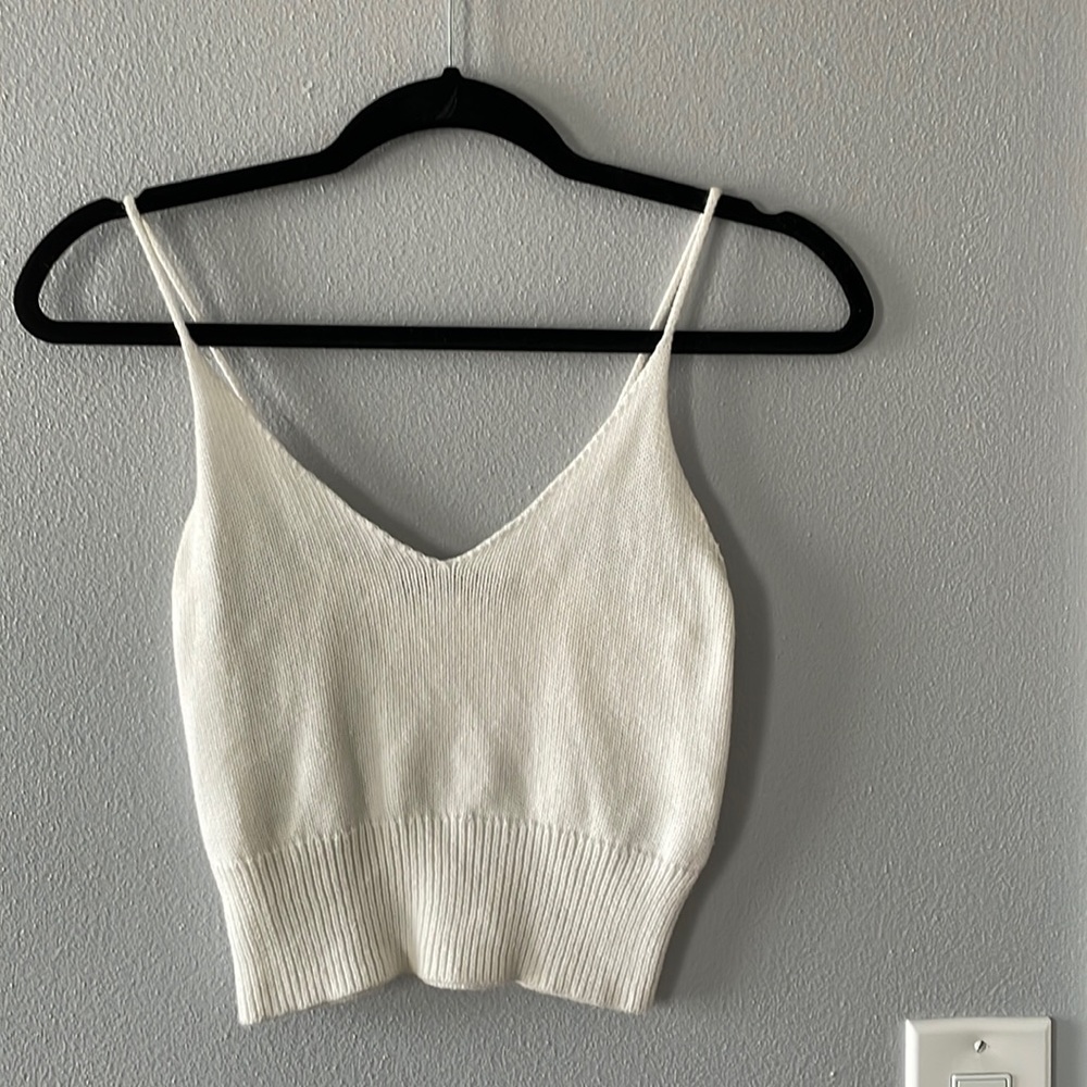 Lightly worn knit Brandy Melville tank top